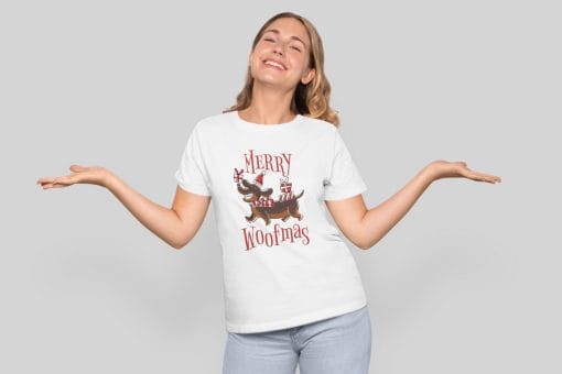 dachshund delight woofmas t shirt 1