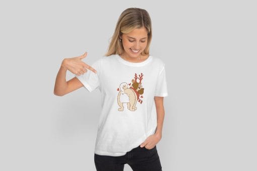 pugs festive antlers t shirt 1 1