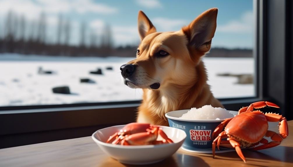 snow crab and dogs
