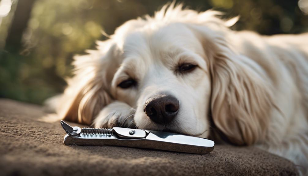 trimming dog nails safely